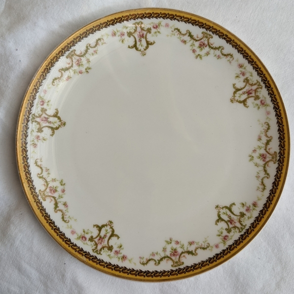 Haviland Limoges Floral Gold Details Porcelain Plate - Picture 1 of 5